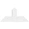 Ekena Millwork Portland Architectural Grade PVC Gable Bracket, 36"W x 18"H x 6"D x 6"F, 12/12 Pitch GBP036X18X0606POR00 - alternate 4